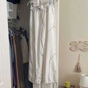 White Drawstring Pants
